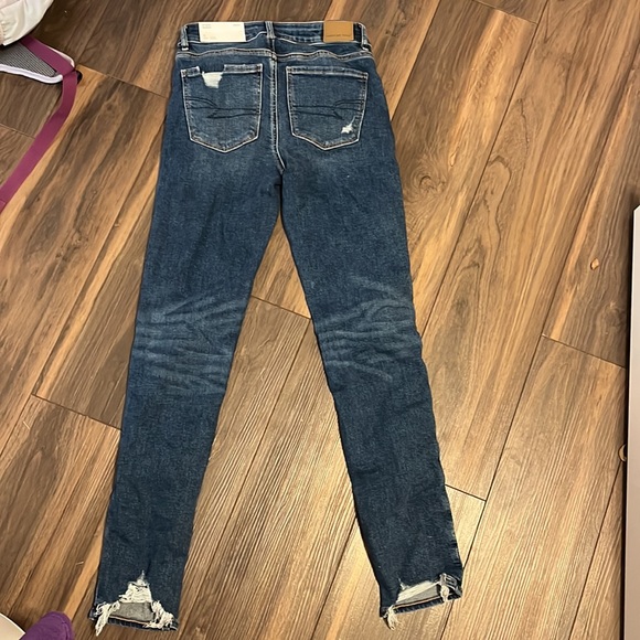 AMERICAN EAGLE HIGH RISE SKINNY FRESH BRIGHT STRETCH - Picture 2 of 4